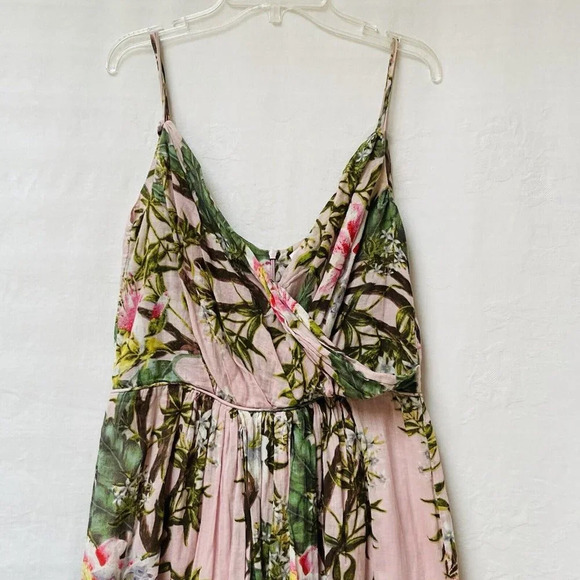 Isabel Marant Etoile Welby Floral Print Dress Womens 40 US Medium Pink Pleated - Picture 7 of 15